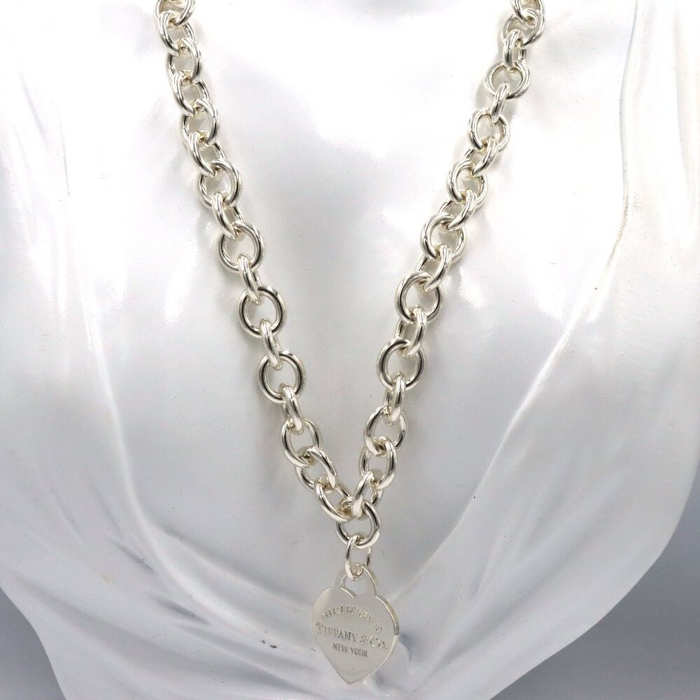 Tiffany & Co necklace with heart shaped pendant
